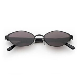 LU-GOLDIE - FARRAH - Black & black lens Sunglasses - Lu Goldie Farrah